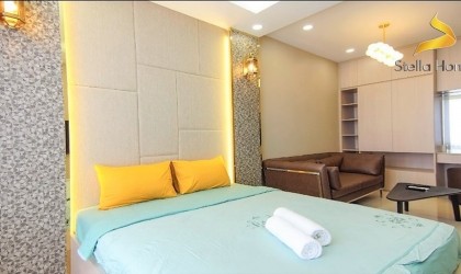 Modern studio for rent at The Tresor building in District 4 on high floor Modern studio for rent at The Tresor building in District 4 on high floor