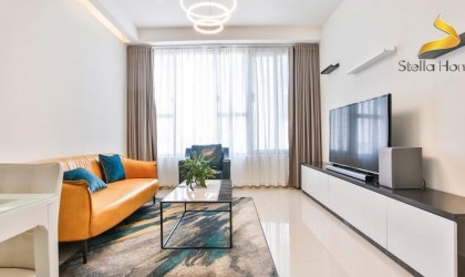 Modern apartment 2 bedrooms for rent at The Tresor building in District 4 high floor Modern apartment 2 bedrooms for rent at The Tresor building in District 4 high floor