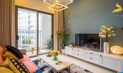Apartment 2 bedrooms for rent at Saigon Royal, beautiful decoration Apartment 2 bedrooms for rent at Saigon Royal, beautiful decoration